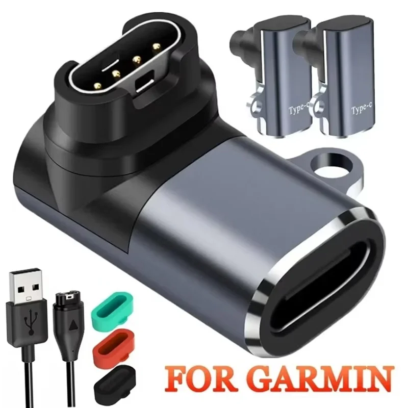 Charging Cable Adapter For Garmin Fenix 8 7S 7X 6S 6 Forerunner 955 965 970 740 Instinct 3 2 2X 2S Watch Converter Cable Port