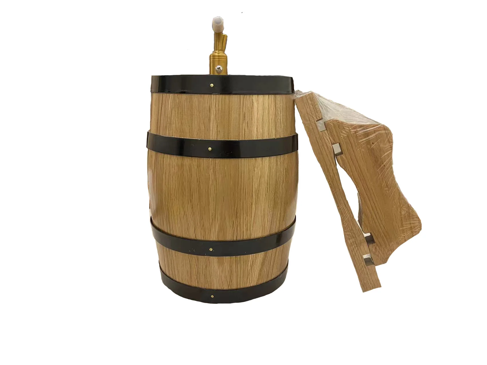 5L Oak Wood Wine Barrel for Aging Red Wine Whisky And Other Alochol Drinks