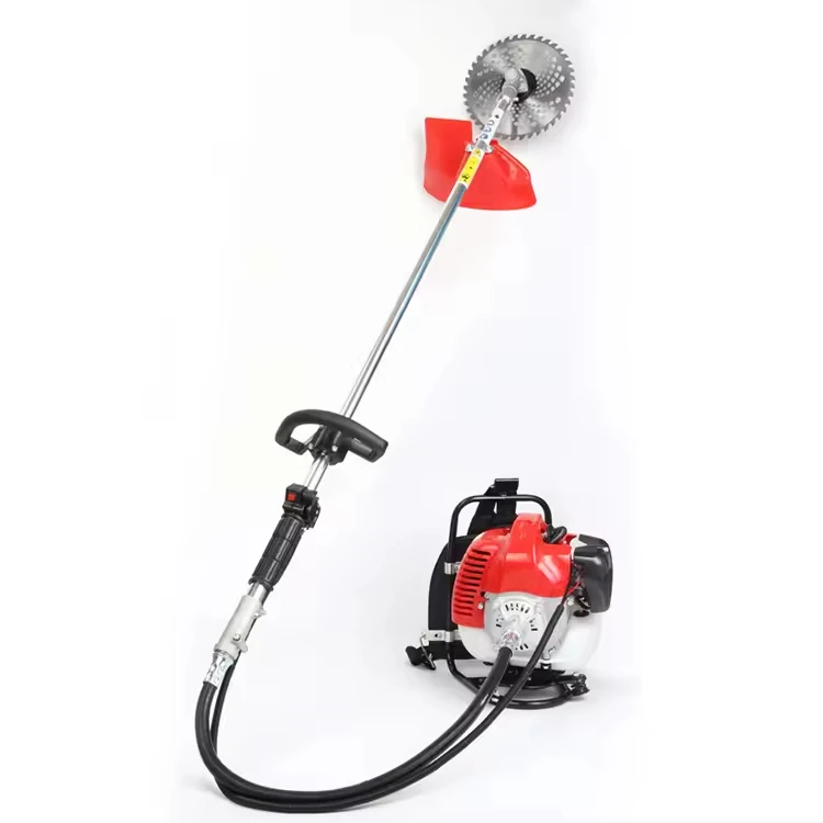 

Stroke Brush Cutter Lawn Mower with Sidepack Garden Tools Made of Durable Metal
