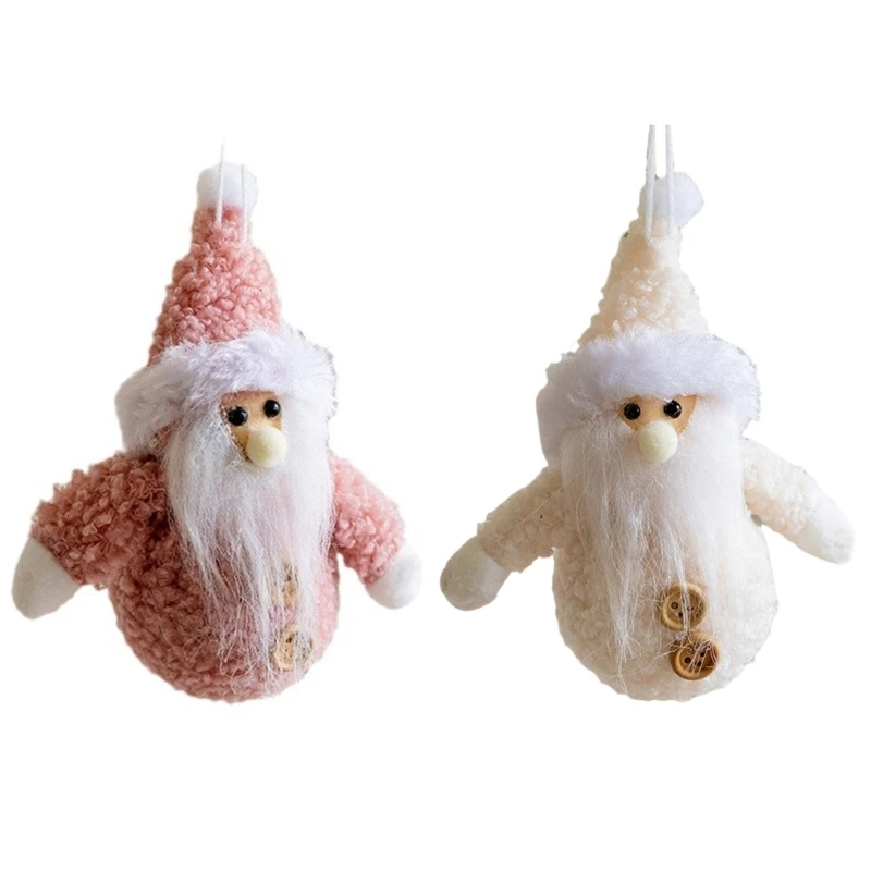 Enchanting Christmas Tree Pendants with Santa Snowman Ornament Tree Hangings