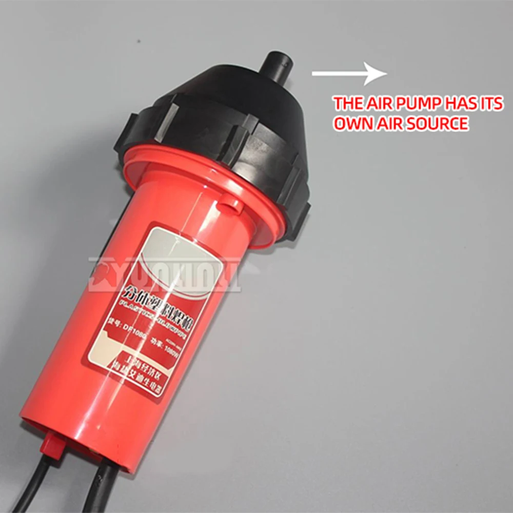 1080W Plastic Welding Gun Machine Electric Hot Air Gun Plastic Welding Torch Car Bumper PP Sink Floor Leather Crack Repair