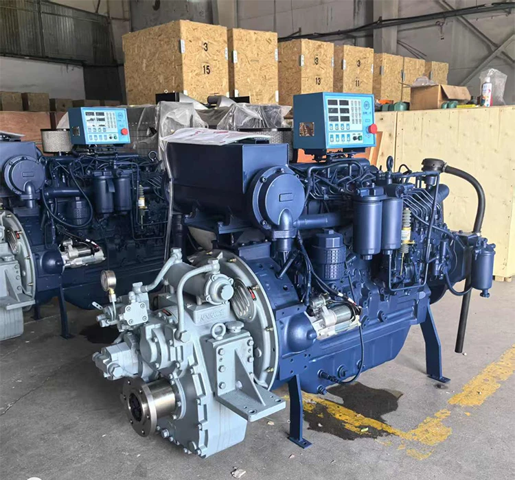For Weichai WP6 100HP 150HP 180HP-220HP 250HP 6 Cylinder 4 Stroke Water Cooled Inboard Marine Diesel Engine Assembly