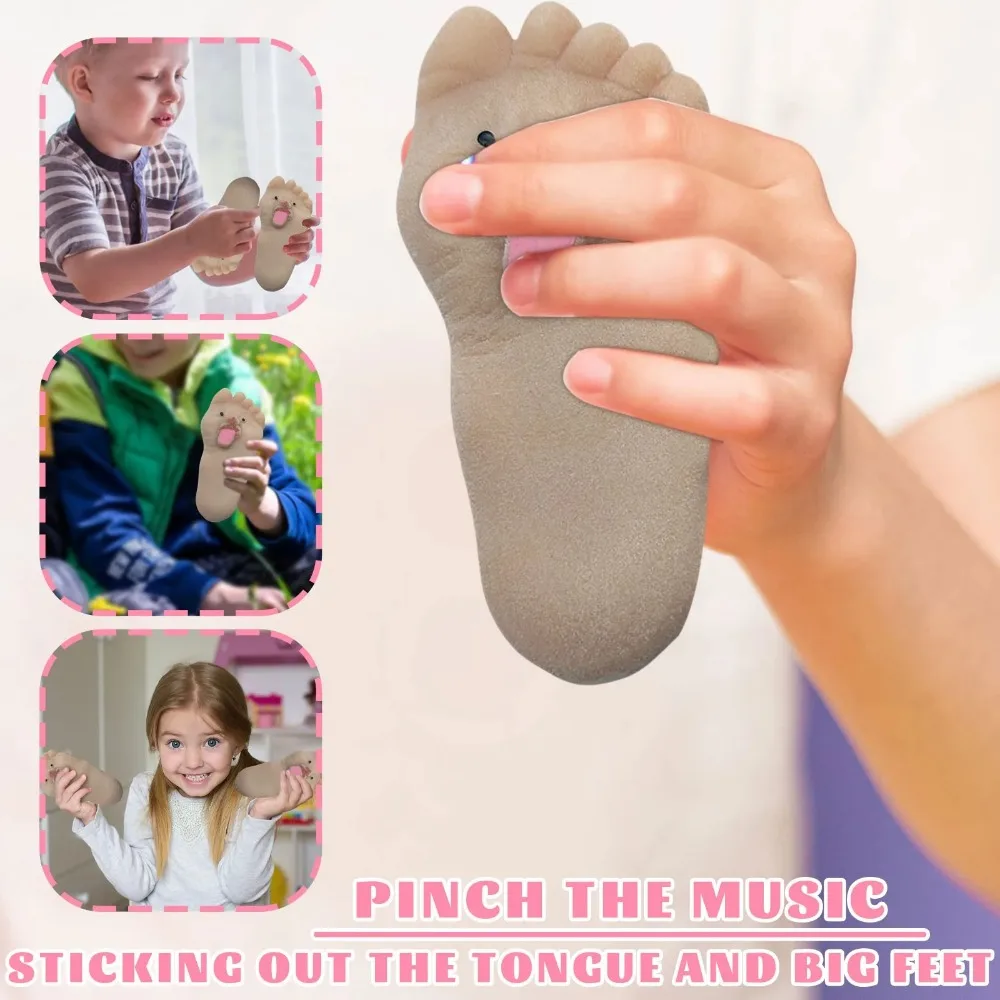 لينة سيليكون اللسان تمديد القدم الكبيرة لعبة الضغط، رواية لعبة تخفيف التوتر، ترتد بطيء مضحك التعبير هدية #5