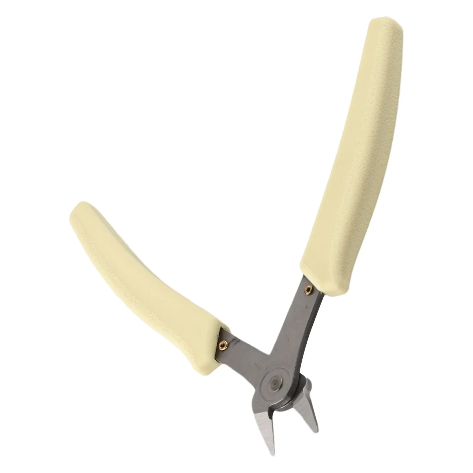 Bending Pointed Nose Plier 45 # Steel+PP Handle Made Of 45# Steel Blade And PP Handle Silver Blade+White Handle