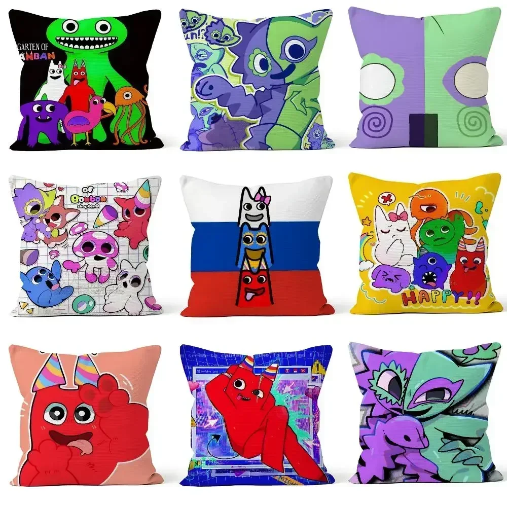 Game Garten of Banban Jumbo Josh Opila Cushion Cover Throw Pillow Soft Short Plush Cozy Colorfast For Sofa Bedroom Home Decor