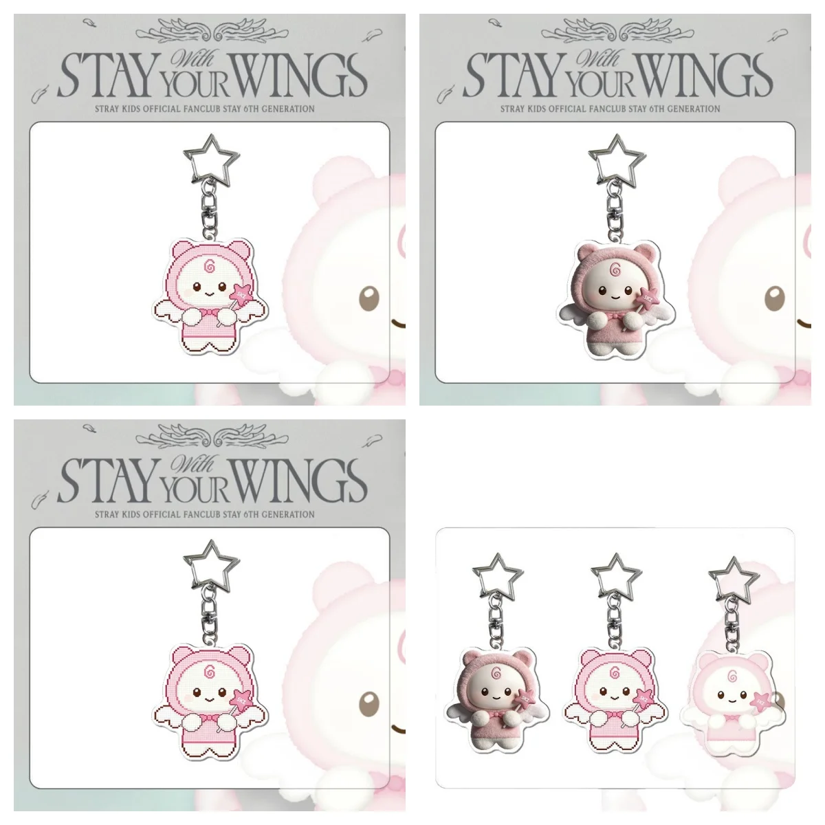 

StrayKids STAY Acrylic Keychain Membership Gift Pendant Doll Pinduoduo SKZOO Peripheral Cartoon Keychain Gift