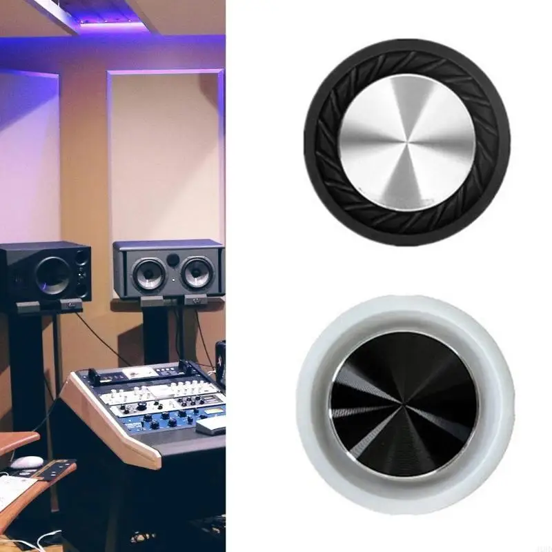 J1HD 2PCS 65mm loa Tản nhiệt thụ động Tấm rung cao su để sửa chữa loa siêu trầm