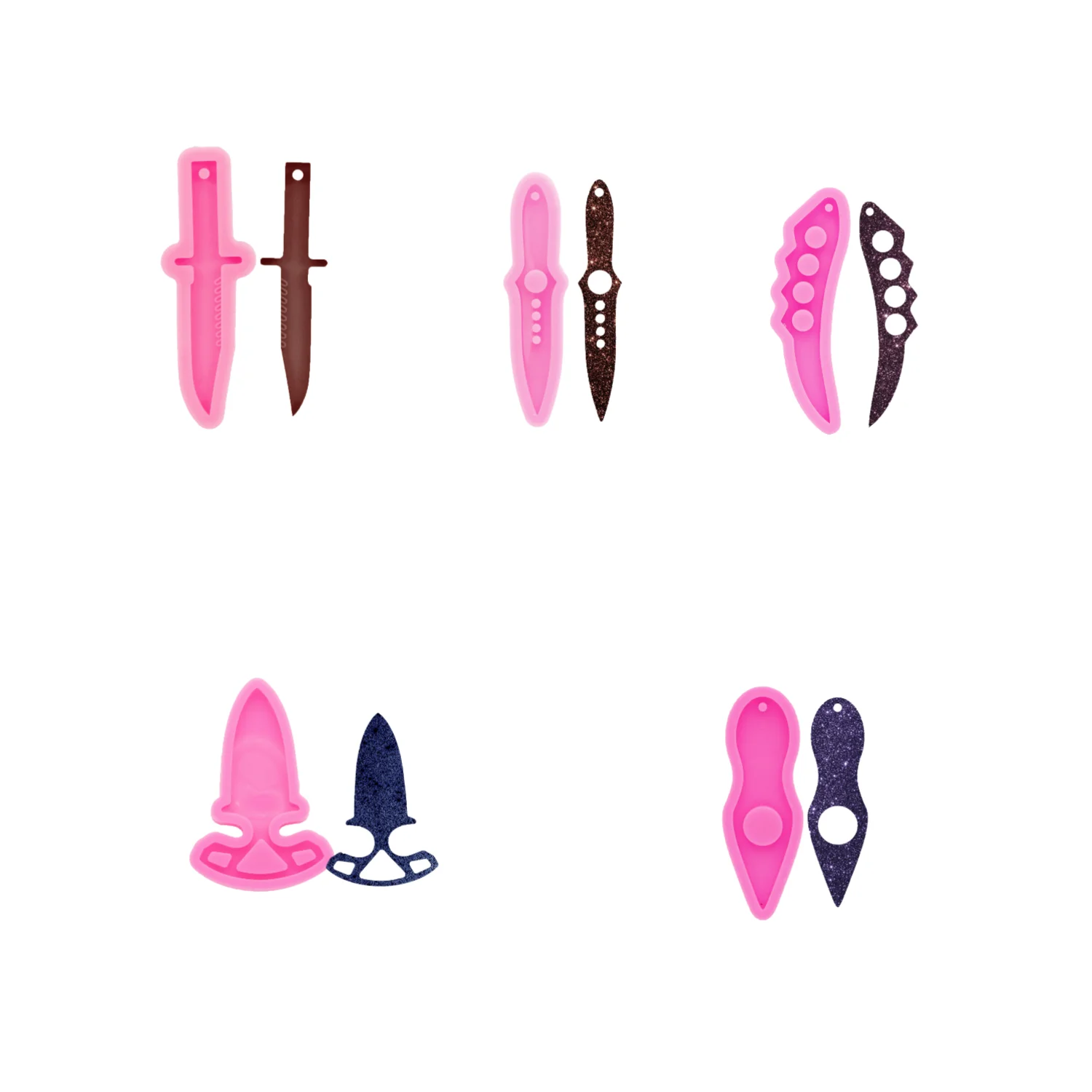 

Silicone Resin Knife Mold DIY Making Epoxy Resin Jewelry DIY Craft Silicone Sword Mold