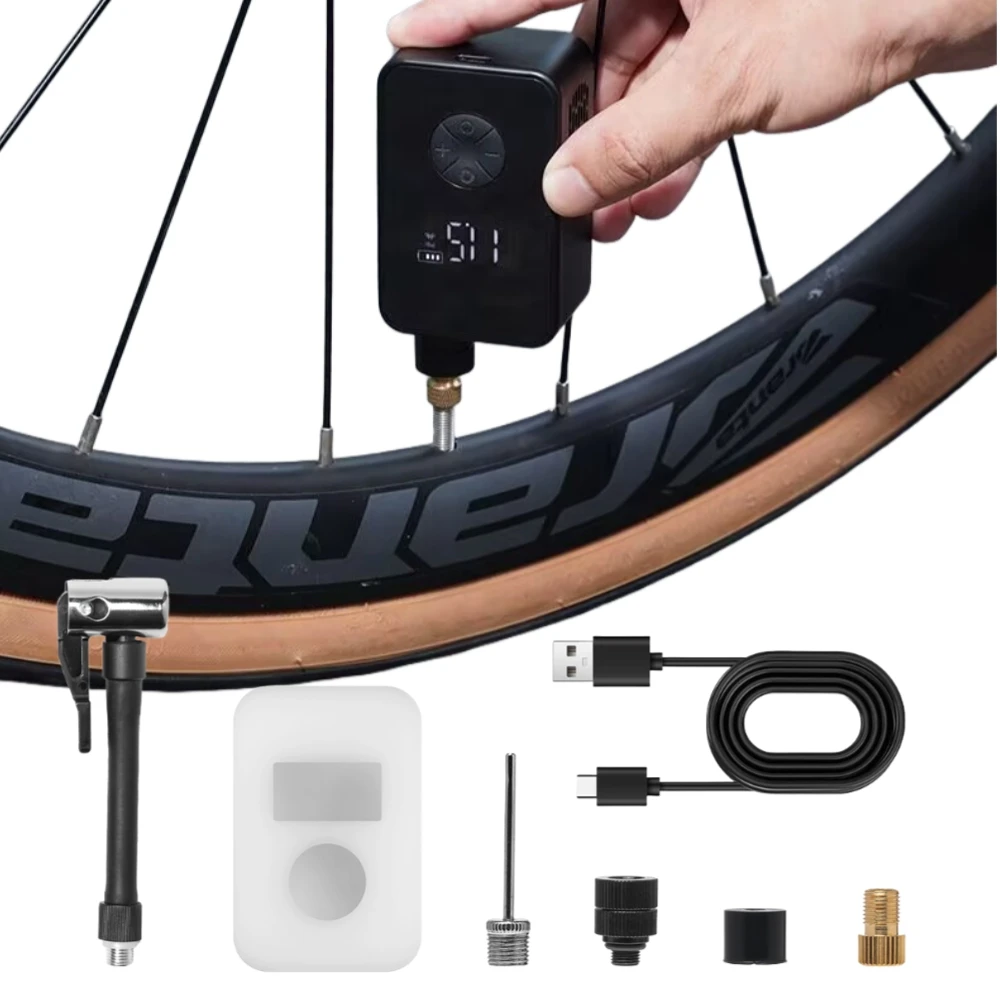 

Беспроводной цифровой воздушный компрессор YANTU, точность 120PSI ± 1%, насос для шин с автоматическим отключением для автомобилей, велосипедов и спортивного оборудования ​