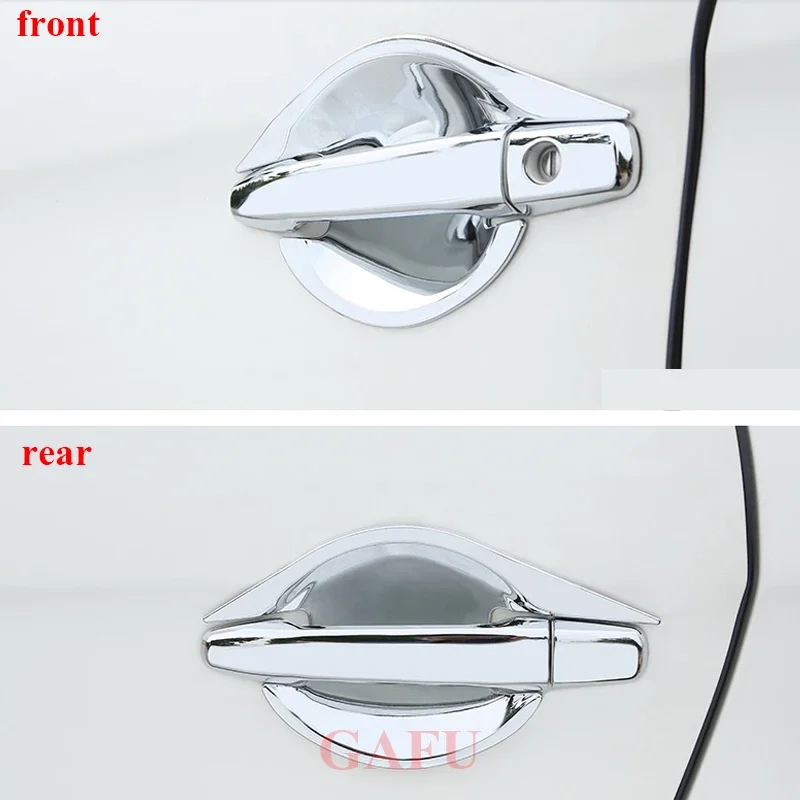 CAR ACCESSORIES for Mitsubishi ASX 2014 - 2020 2021 2018 CHROME DOOR HANDLE COVER WITH SMART KEY HOLE CATCH CAP TRIM MOLDING