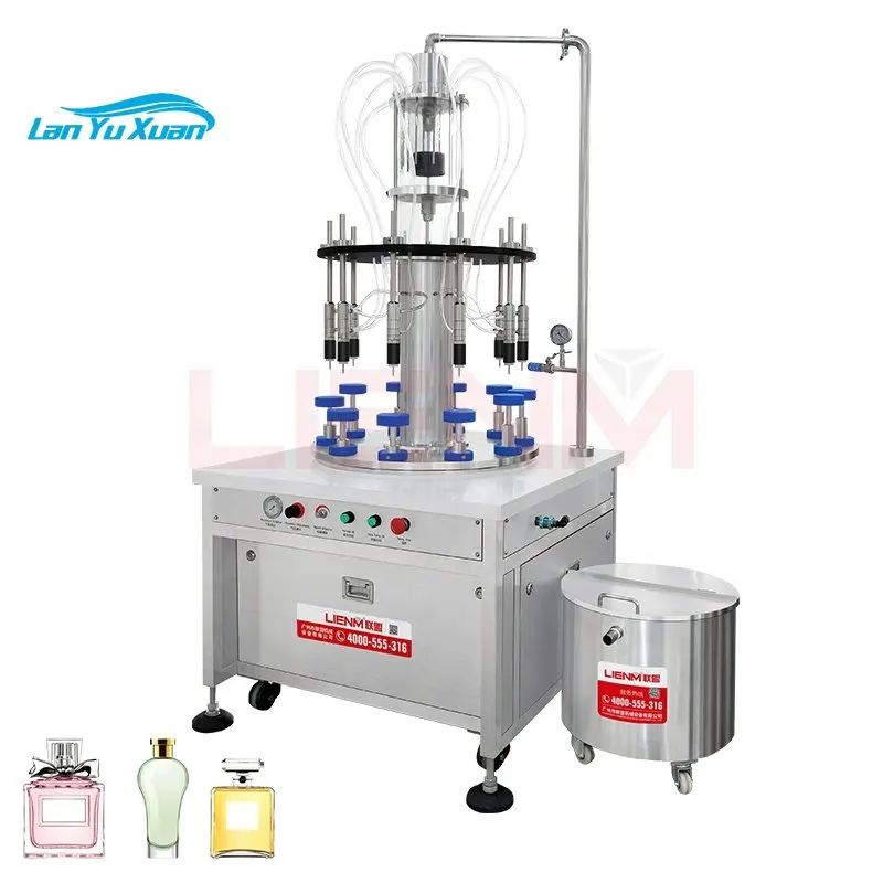 Small Glass Bottle Automatic liquid Vial Pneumatic Filling And Capping Machine Cosmetic Perfume Filling Machine Making