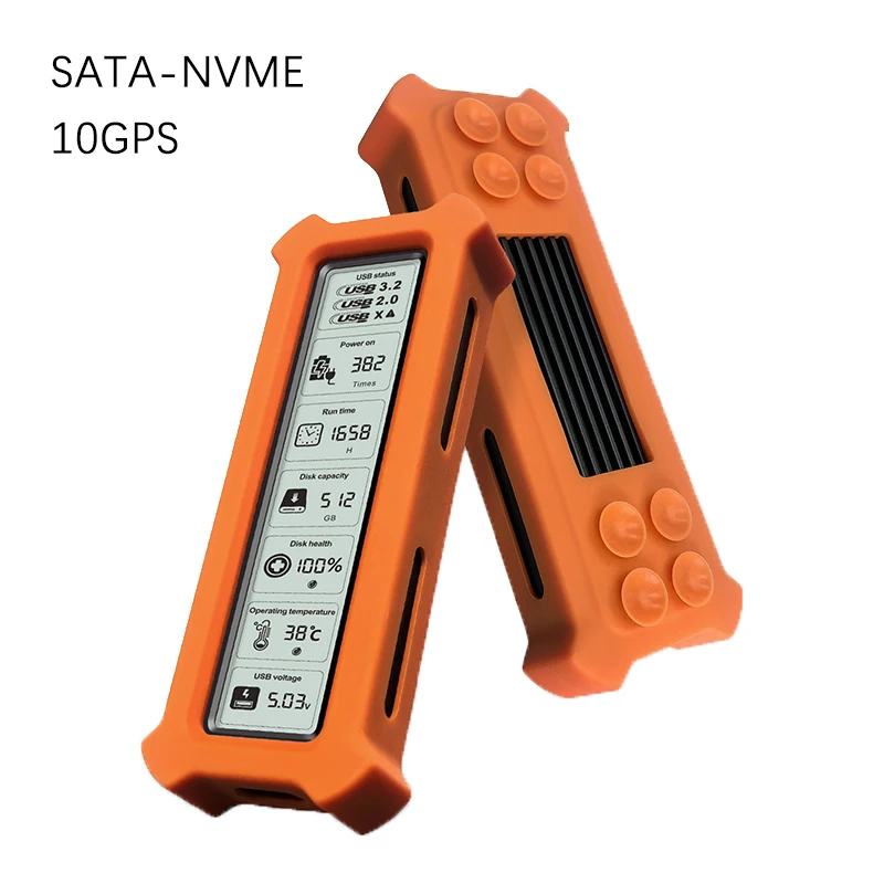 USB3.2 SATA/NVMe Dual Protocol Smart Digital M.2 Solid State Drive Box  Suitable For Mobile Phones Computers Etc