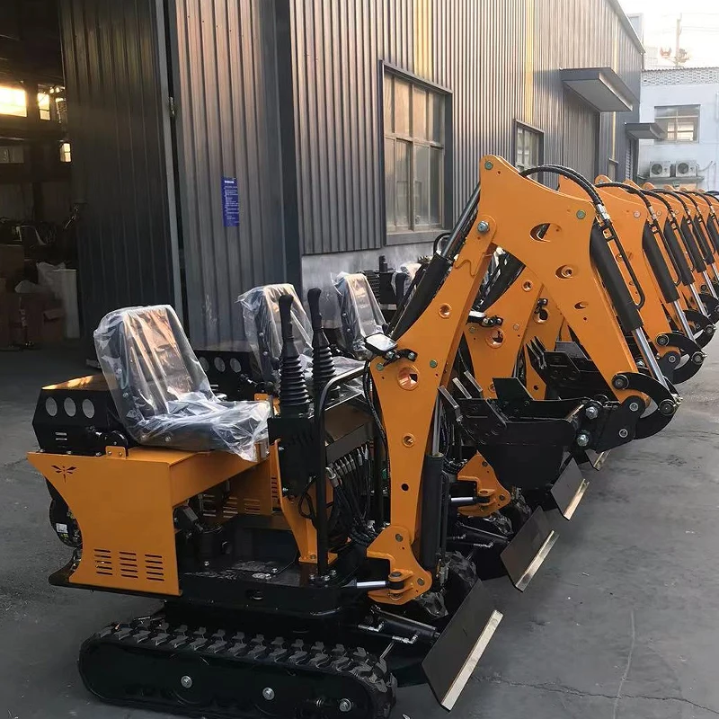 0.8 Ton Mini Excavator  Road Construction Hydraulic Crawler Small Bagger Micro Digger Multifunctional Mini Excavator Customized