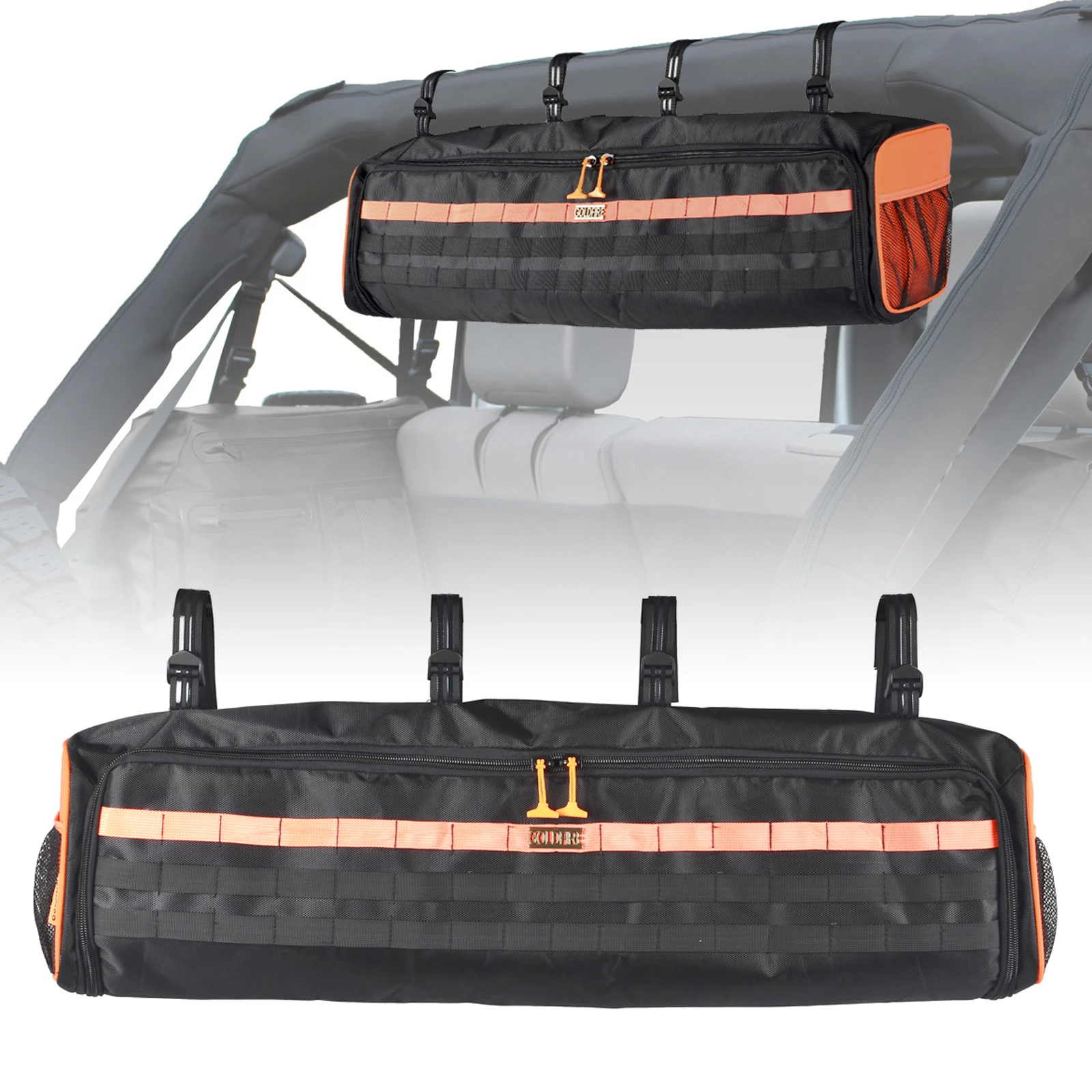 Large Capacity Car Storage Bags for  Wrangler 1987-2020 LJ TJ JK JL Roll Bar Storage Bag Tools Bags Accessories