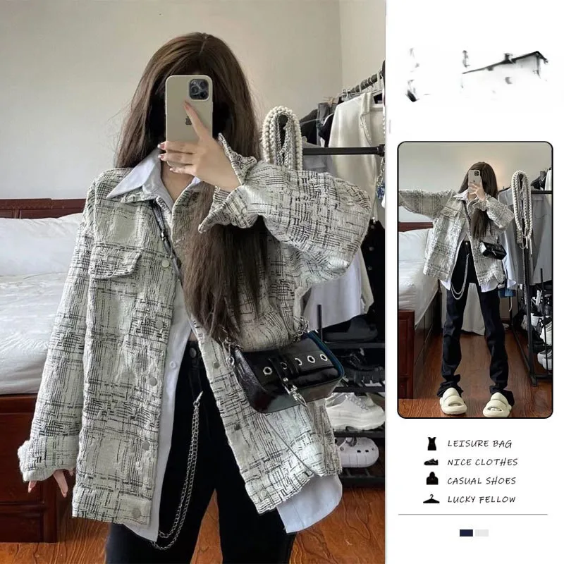 

Plus Size jackets Women'S Winter 2025 Street Casual Unisex Embroidered Cotton Suede Spring Oversize Solid Chic Red Soft Woman'S