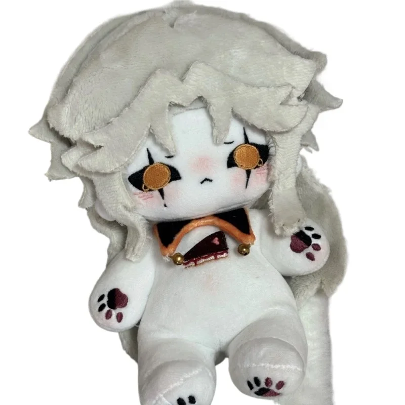 20cm Anime Game Attributes Pierrot Kawaii Cosplay Cotton Doll With Skeleton Cartoon DIY Toy Figures Fans Collection Decor Gifts