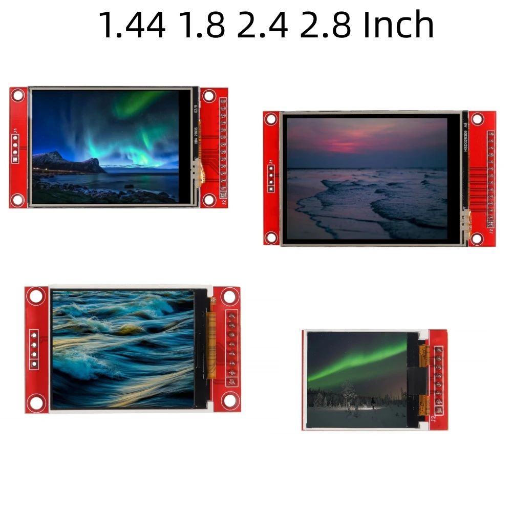 

1pc 1.44" 1.8" 2.4" 2.8" SPI TFT LCD Display Screen Module ST7735 TFT LCD Screen Shield 3.3V 5.5V 51/AVR/STM32/ARM 8/16 bit