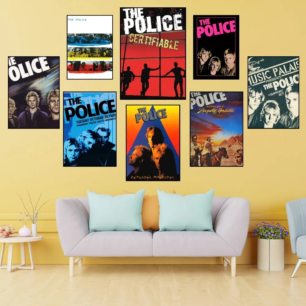 Rock Band The Police Poster Prints Wall Painting Bedroom Living Room Decoration Office Small