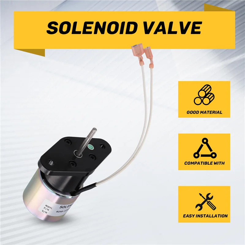 【Caccia di prezzo! !】 0250-12A2UC11S3 Solenoide della valvola di intercettazione di arresto di potenza Solenoide della valvola di intercettazione di arresto di potenza per escavatore