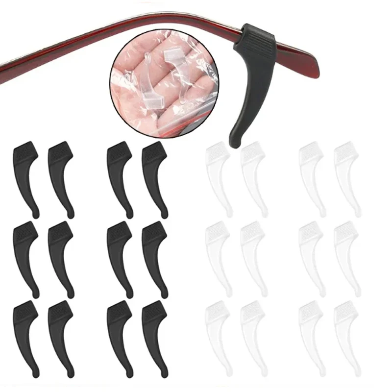 5 Pairs aAnti Slip Ear Hook Eyeglass Eyewear Accessories Eye Glasses Silicone Grip Temple Tip Holder Spectacle Eyeglasses Grip image 4