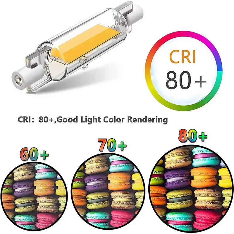 1-10 Stuks Super Heldere Dimbare R7S COB LED Glazen Buis 78 MM 118 MM 7 W 15 W 28 W LED Gloeilamp 220 V LED Lamp Warm/Koel/Neutraal Licht