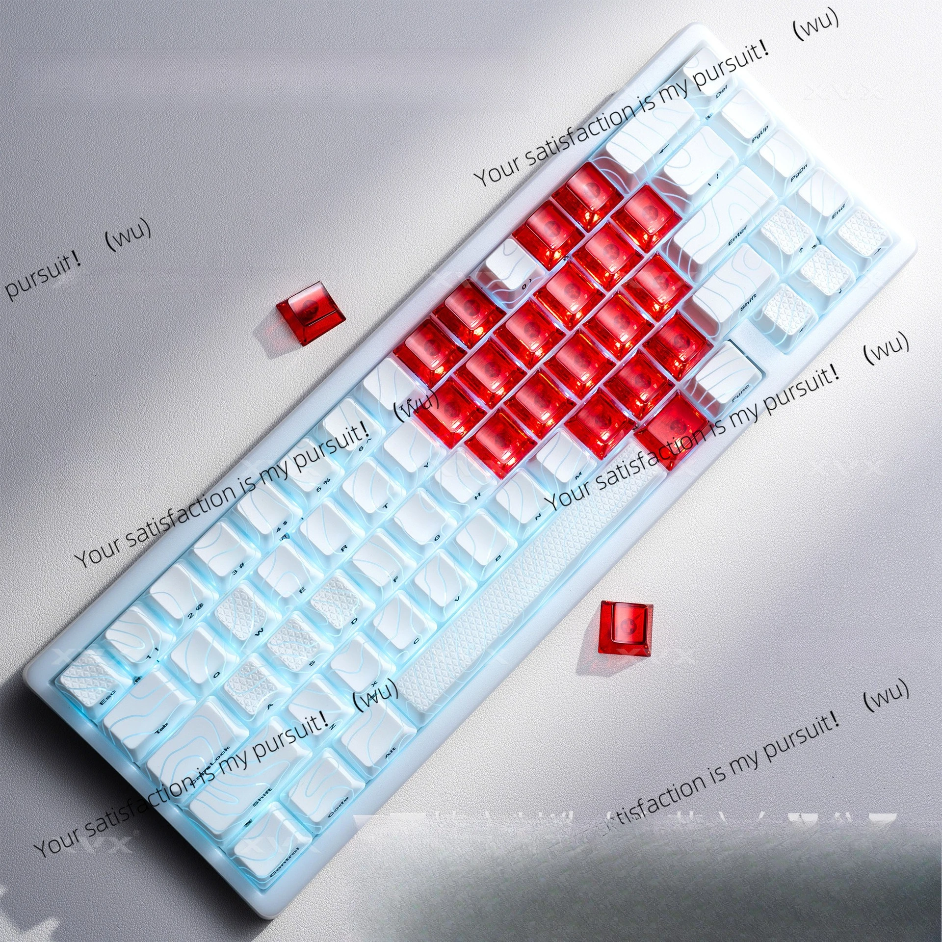 Xvx love personalized customized magnetic axis mechanical keyboard original mao highly transparent luminous pc keycaps