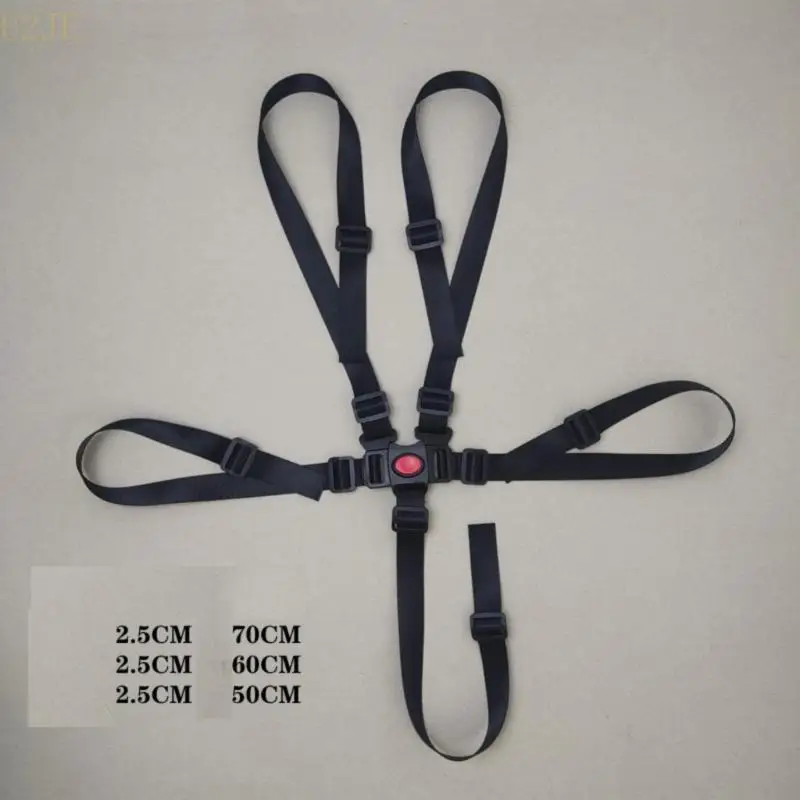 U2JE Secure 5 Point Baby Harness Strap with Adjustable Length for Strollers High Chairs and Seats Easy Installation