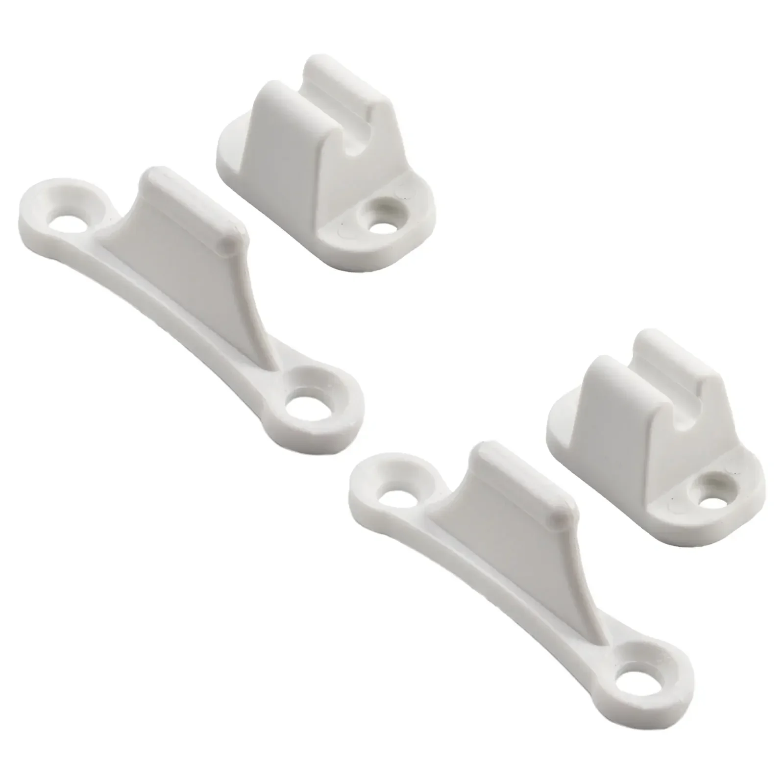 Brand New Door Retainer Catch Door Catch Female Section Male Section Nylon Plastic Shocks And Noise White Color