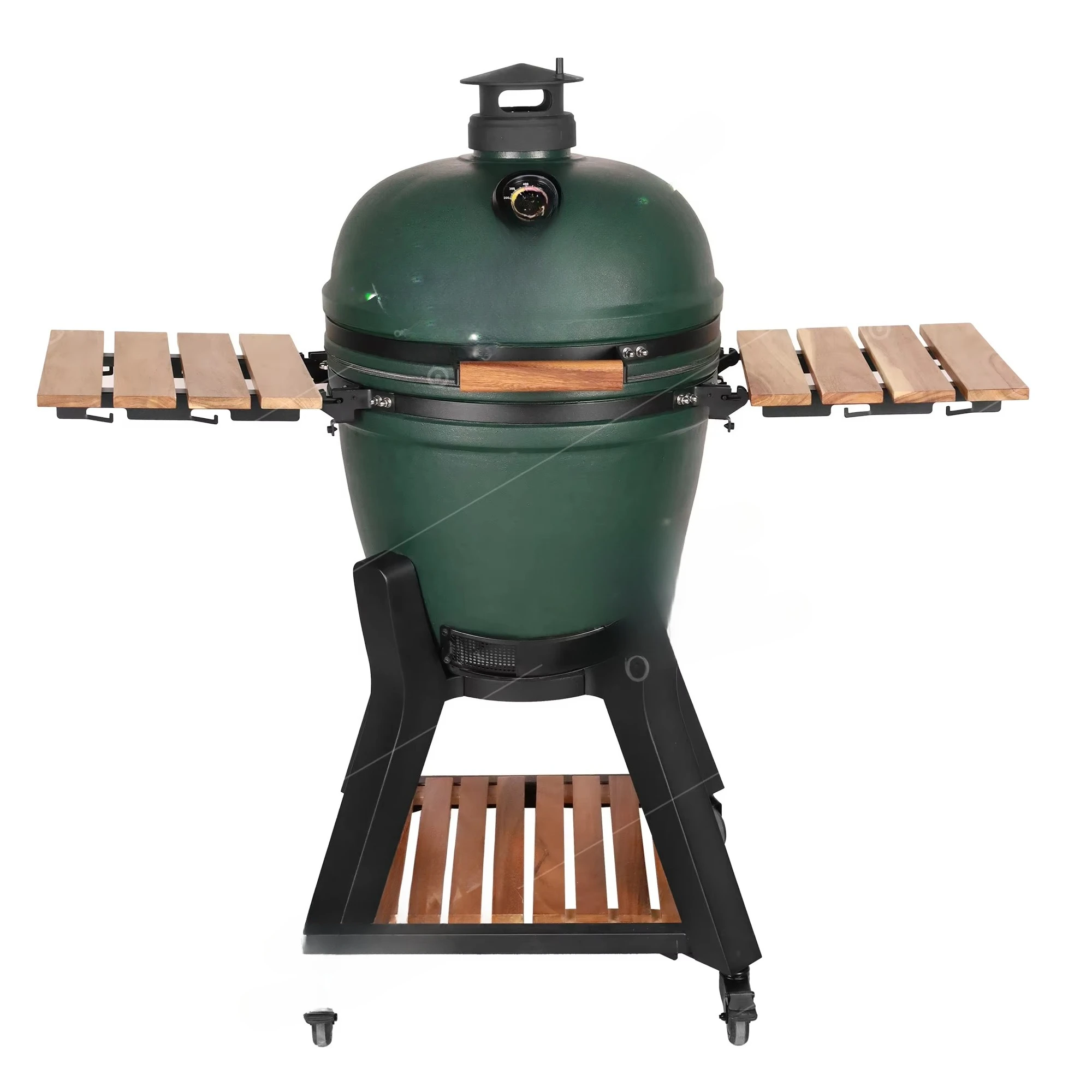 Manufacturers 21 Inch Ceramic Charcoal Bbq Smoker Kamado Keramik Grill for Outside Kitchen