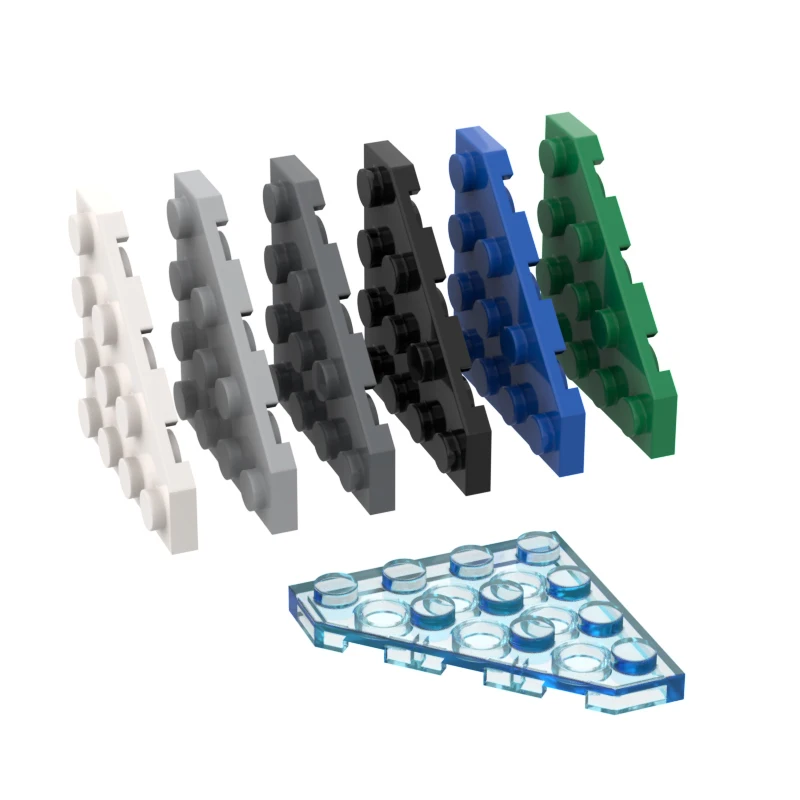 10pcs MOC Compatible Assembles Particles 30503 Wedge Plate 4 x 4 Cut Corner Building Blocks Parts