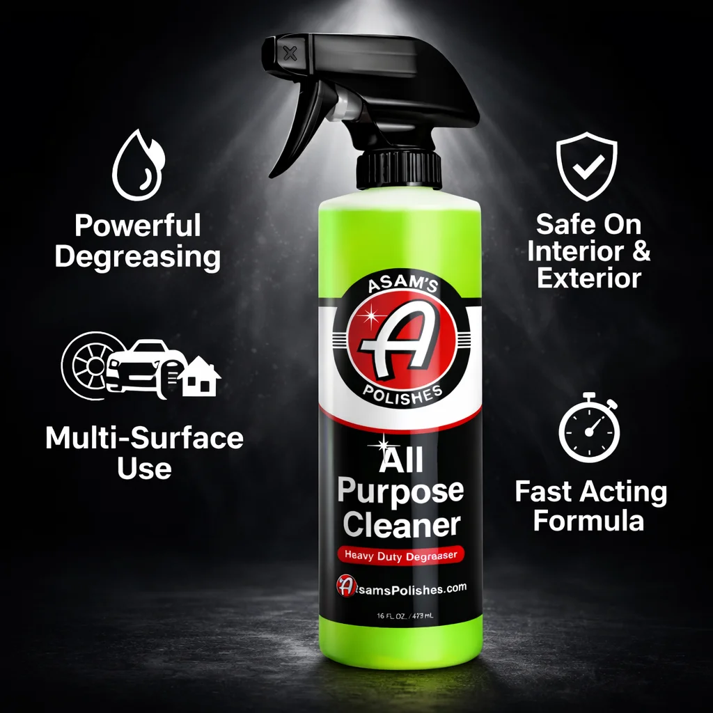 Car Interior Cleaner Spray 16 OZ – Heavy Duty All Purpose Degreaser for Seats, Dashboard, Carpet & Trim