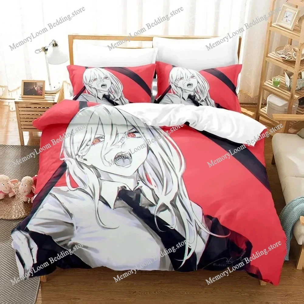 

Chainsaw Man Makima Premium Luxury Bedding Set Japan Cartoon Soft Duvet Cover Plush Comforter Bedspread Twin/Single Size Printed