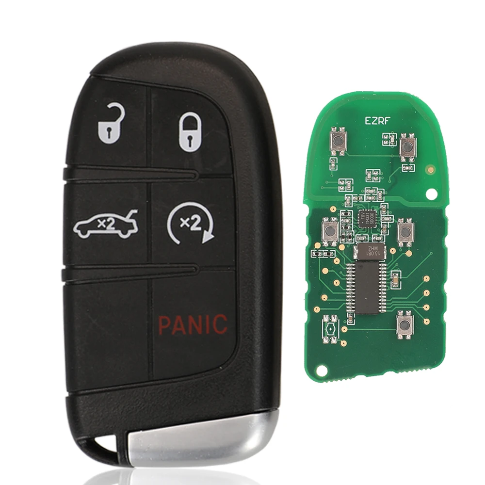 Jingyuqin Remote Key 433 Mhz ASK 4A/pcf7953M Für Chrysler 200 2015-2022 Für Dodge Charger 2019-2022 M3N 40821302