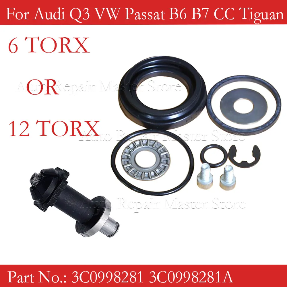 6/12 Torx 3C0998281 Rear Caliper Parking Brake Servo Motor Repair Kit ForAudi Q3 VW Passat B6 B7 CC Tiguan 3C0998281A 3C0998281B