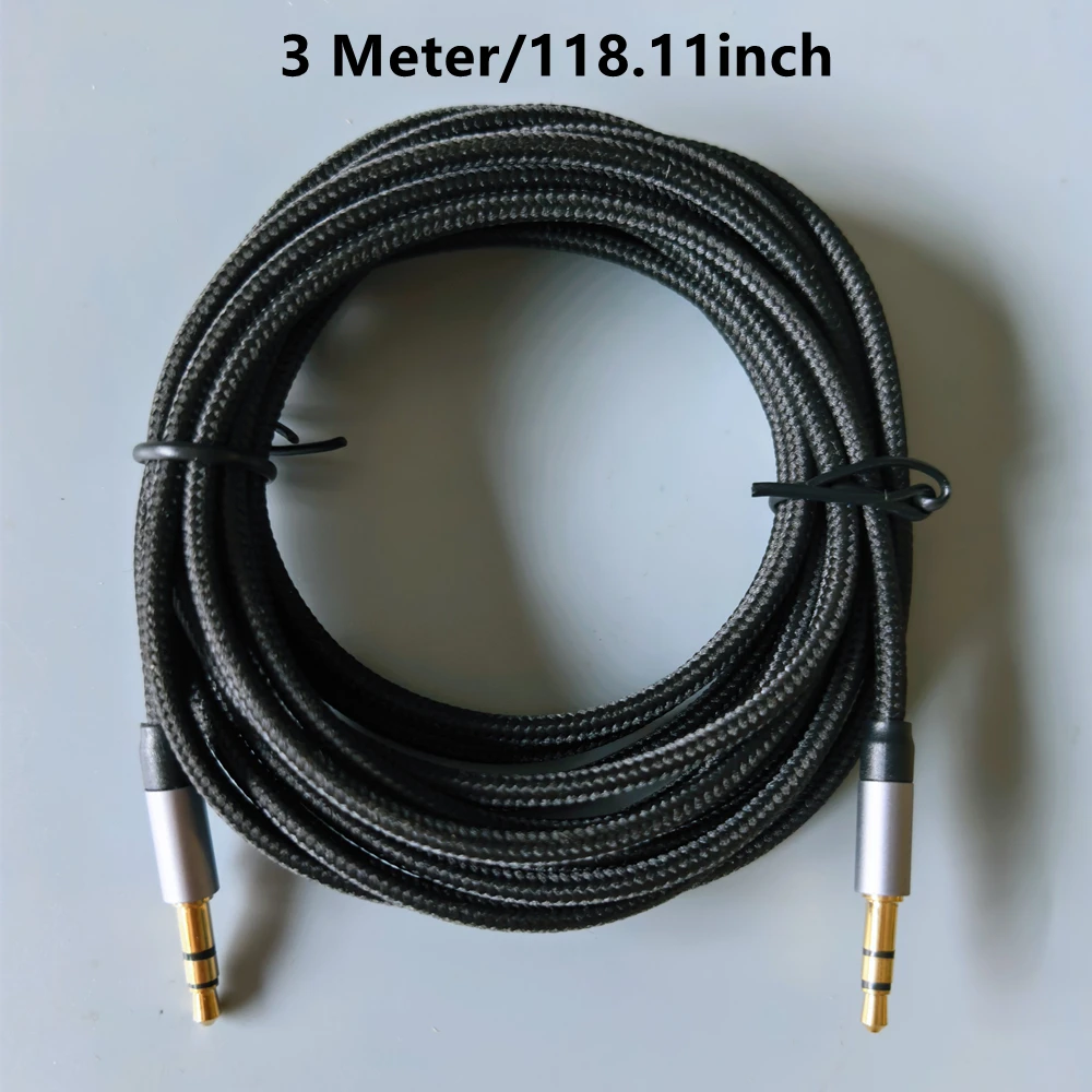 1/2/3 Meters Nylon Weaving 3.5mm to 3.5 mm TRS Jack Aux Extension Cable For Car Headphones Phone HIFI Stereo Sound Audio
