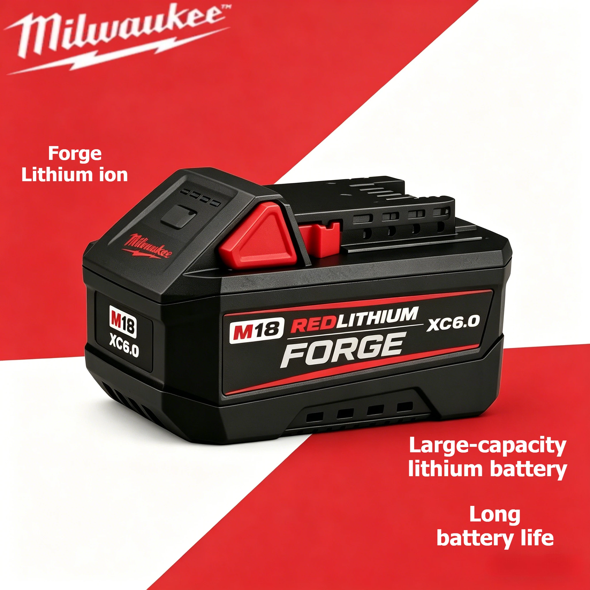 

Аккумулятор Milwaukee Forge Lithium-ion New Edition M18 8000 мАч 18В для инструментов Milwaukee 48-11-1860, 48-11-1850, 48-11-1861