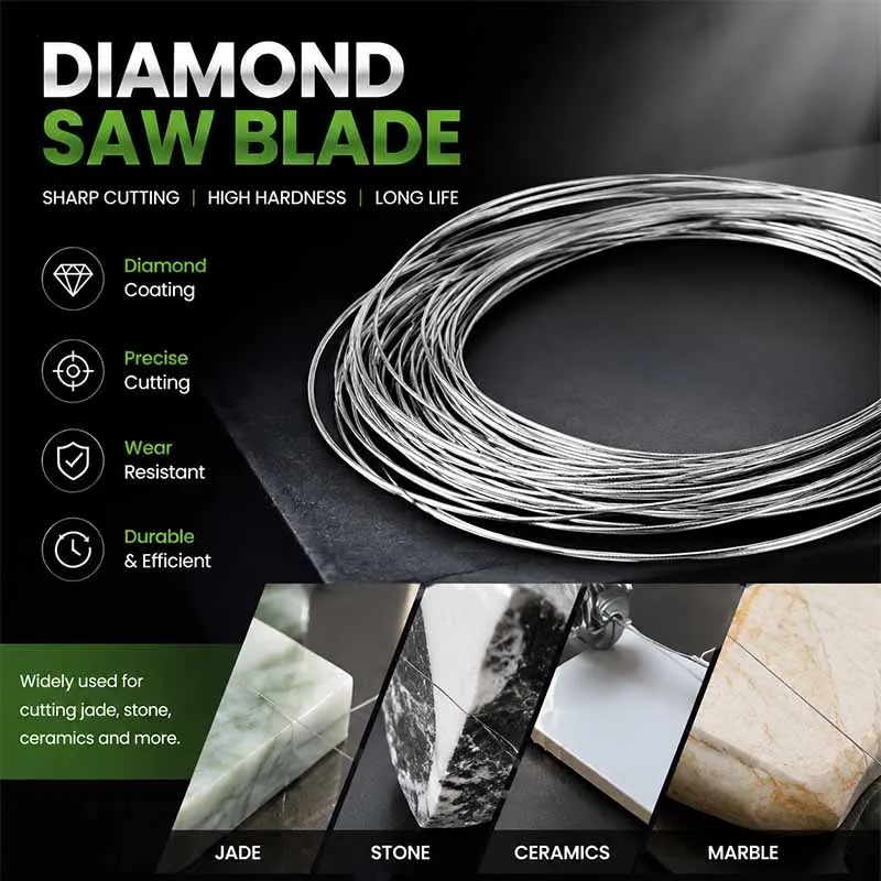 1M Cutting Wire Saw Blades 0.15-0.5mm for Jade Metal Ceramic Glass Tile Jewelry Making Hand Saw Tool DIY Supplies