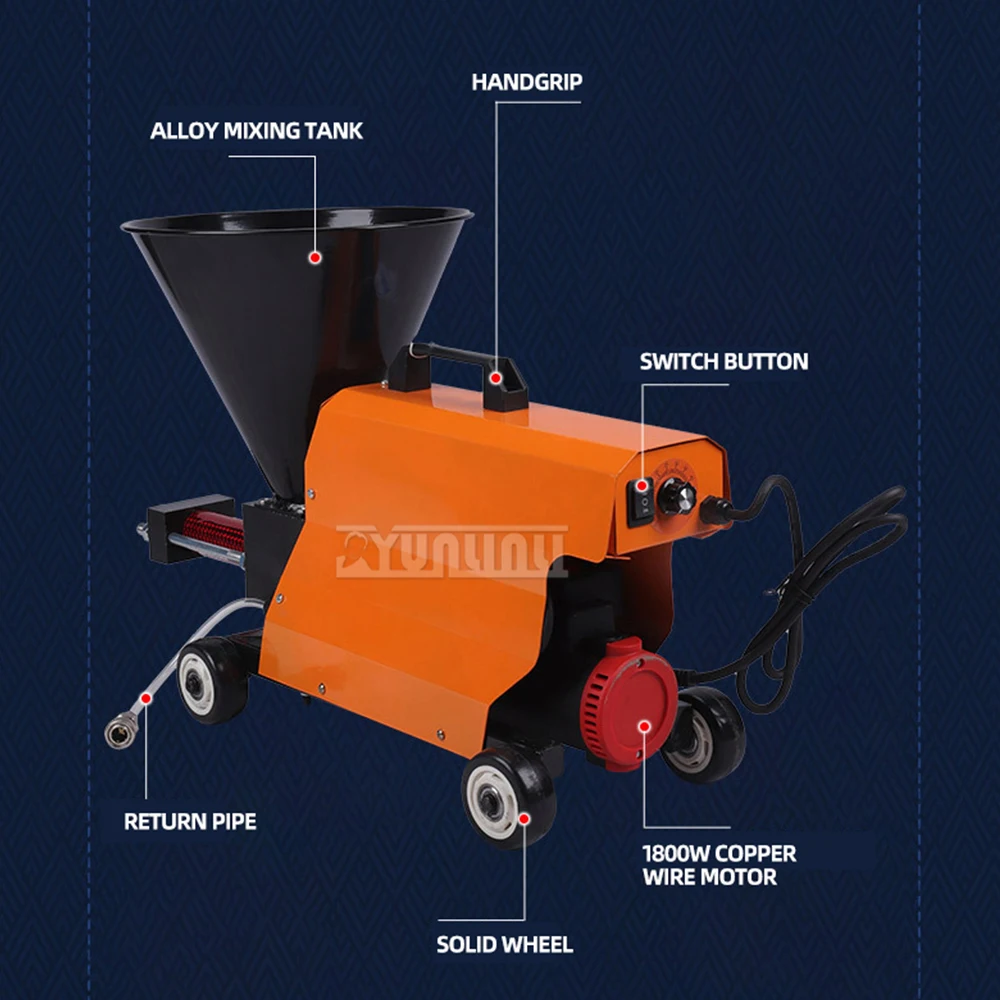 다기능 그라우팅 기계, Js 액체 코일 바닥 오일 방수 페이스트 그라우팅 기계, 그라우팅 스프레이 기계, 1.8kw, 7L