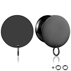 Vanku 2PCS DIY Ear Plugs Hangers Tunnels 316 Stainless Steel Fashion Ear Gauges Expander Women Piercing Body Jewelry