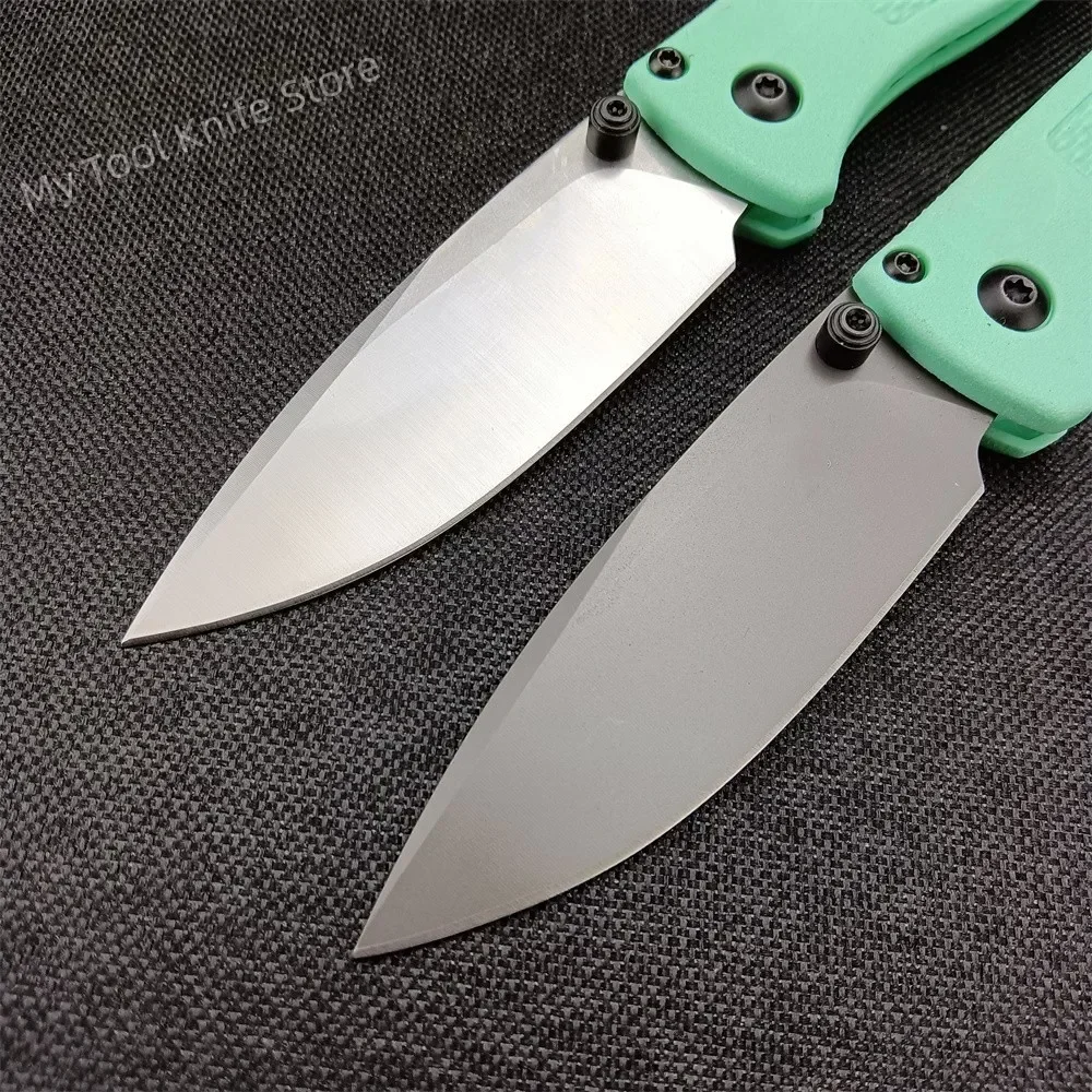 Folding Pocket BM 533 Knife Drop Point Blade Nylon Wave Fibre Handle Camping Survival Hunting Self-defense Outdoor Knives Tools