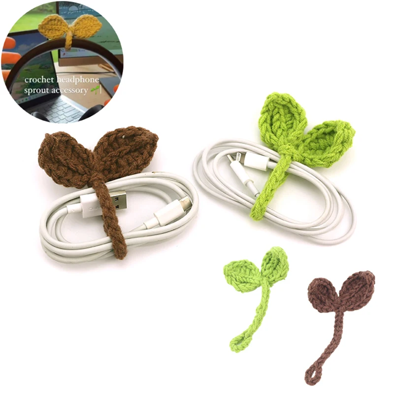 2024 handgemachte Häkel blatt Knospe multifunktion ale Lesezeichen Blätter Dekoration grün Häkeln Zubehör DIY Handwerk Geschenk