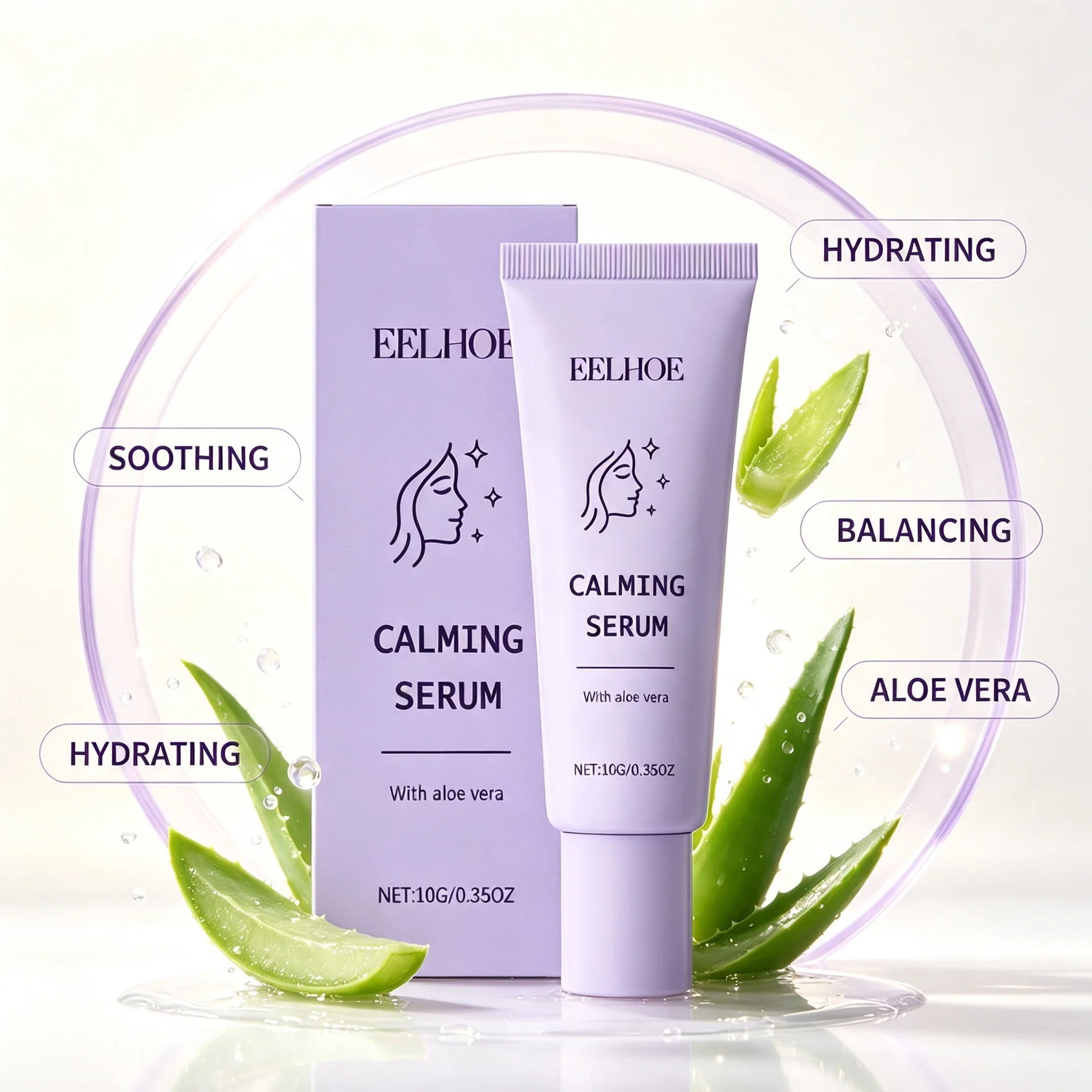 Soothing Calming Roll On Serum Reduce Redness Sensitive Skin Relief Essence After Sun Repair Anti Irritation Skin Care