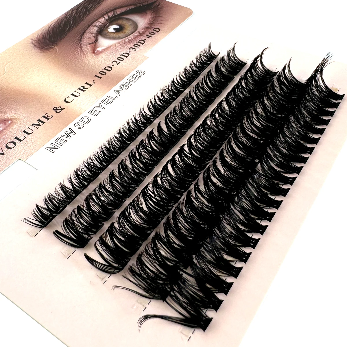 Cluster Eyelash Extension 10D 20D 30D 60D 80D 100D Natural Style Individual Eyelashes Handmade Eyelash Bundles 3D mink Lashes