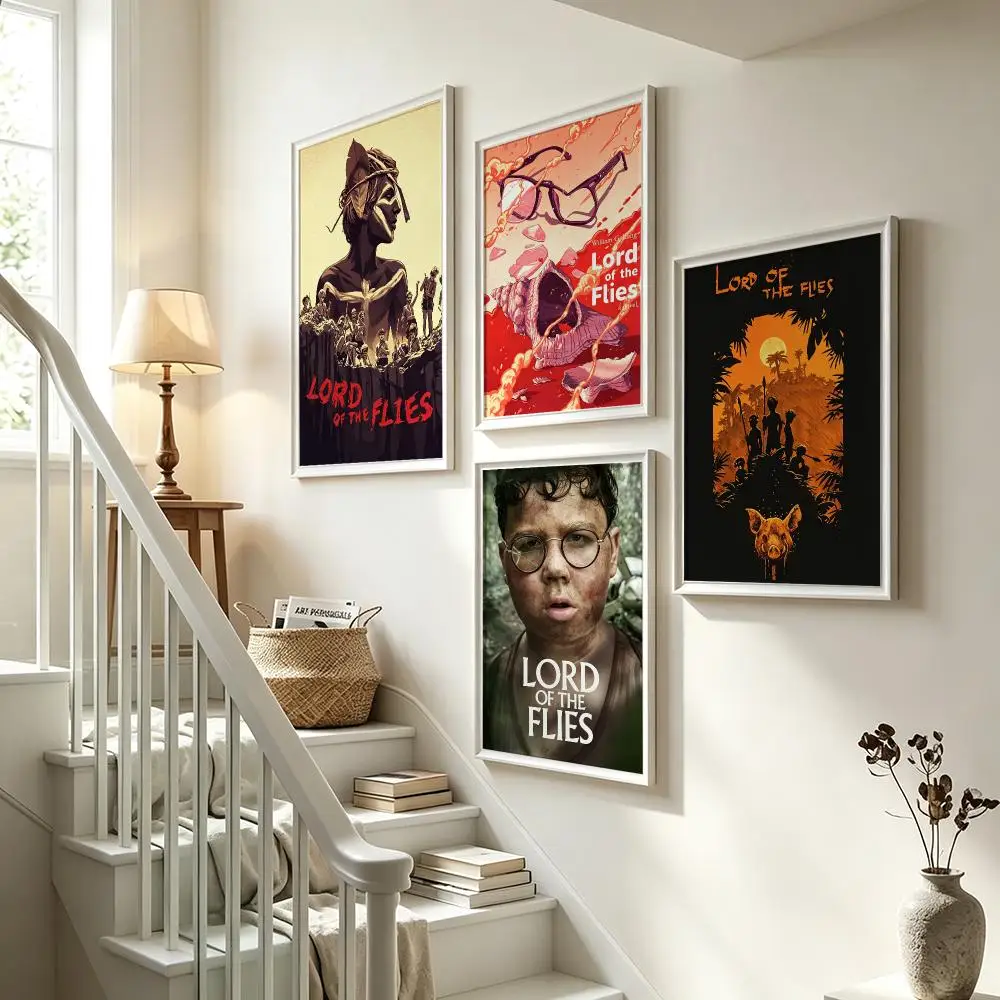 movie Lord of the Flies Poster Poster HD Waterproof Self-adhesive Art Print Wall Decor for Bedroom Living Room Gift