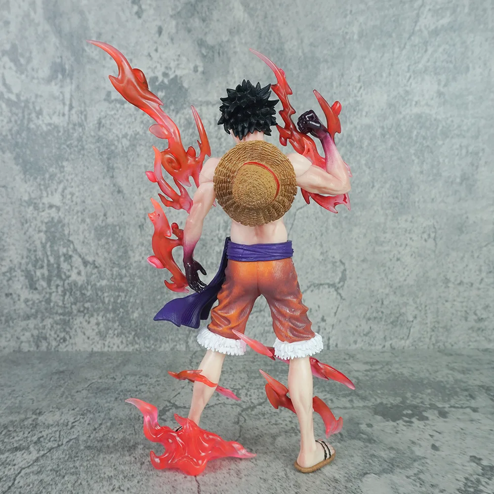 23cm 애니메이션 원피스 무장 Haki Luffy 동상 모델. Pvc 동상 모델 장난감 Collectible 장식 Desktop Gifts.toy 선물