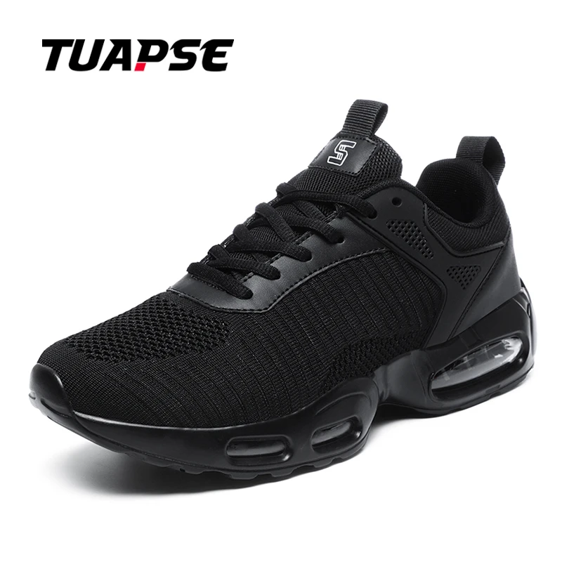 

TUAPSE Leisure Men's Shoes Air-Cushioned Sole Mesh Material Light Texture Comfortable Flying Woven Fabric Running Exercise
