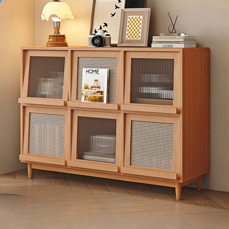 

Боковые панели из массива дерева, встроенная стена в стену, современные минималистичные шкафы для хранения, шкафы для гостиной,