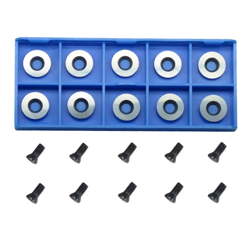 10pcs Ci3 Carbide Insert Cutter Round 30 Degree Edge Turning Tools For Ci3 Finishing Machine Hollow Lathe Woodworking Planer