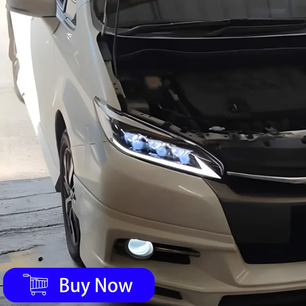 

Автомобильные передние фонари для Toyota Wish 2009-2015, светодиодные автомобильные фары в сборе, обновление, высококачественные динамические аксессуары для линз проектора с 3 линзами
