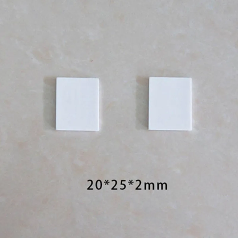 10pcs 20x20 /20x22 / 20x30mm Al2O3 Alumina Ceramic Plate Non-porous Thermally Conductive Ceramic Sheet Insulating Substrate